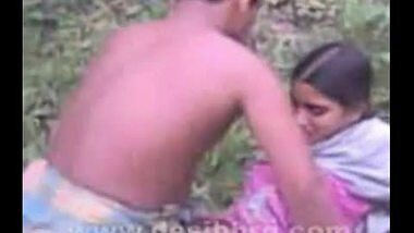 Village girl fucking in Fields with BF