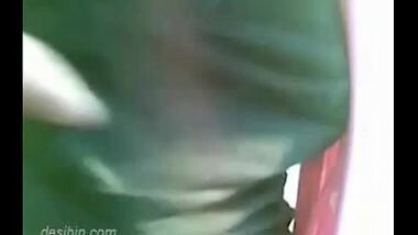 Dhaka girl showing off her boobs on terrace for her lover guy