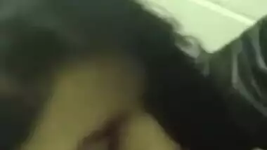 Desi girl sucking dick in public toilet