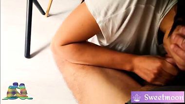 Fantastic oral while doing smart working! Cum Play