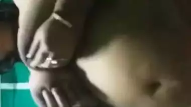 Huge boobs Bengali wife teasing her secret lover