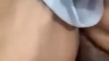 Mature aunty licking dick role-play on video call