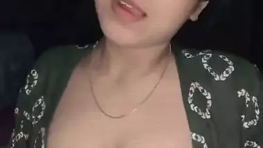 Sexy Bodo girl teasing with boobs show