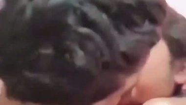 BF kisses Indian nude girl and presses her boobs