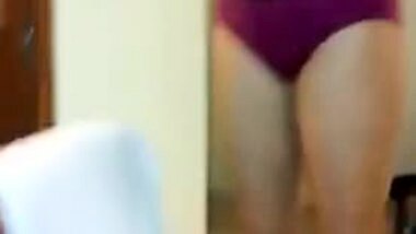 indian girl wearing her dress after fucking