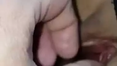 Husband plays Wifes boobs and Fingering Her Shavedd Pussy