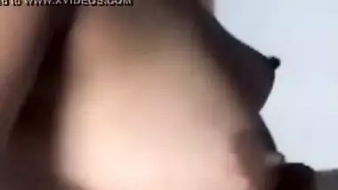 Big boobs of desi girl in a hotel room