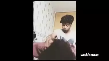 Tamil sex video of an amateur couple enjoying a nice home sex session