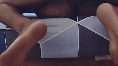 Hairy pussy wife moaning sex xxx with husband