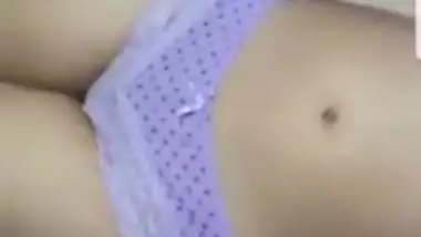 cute girl showing boob in skype call