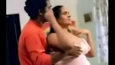 HUggge breasted FAT aunty seduced