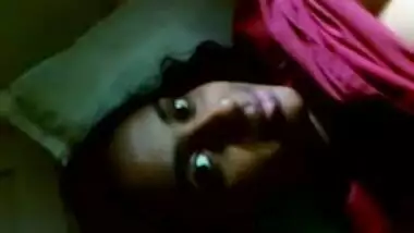 Hot Indian chick masturbating on her bed