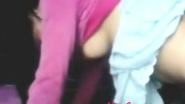 Enjoying the big melons of a hot Nepali