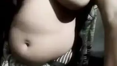 Sexy wife boob show to her secret boyfriend on live livecam