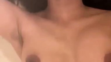 Cute girlfriend bathing and nude fingering videos compile