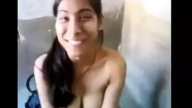 Shy College Girl Nude Showing during bath