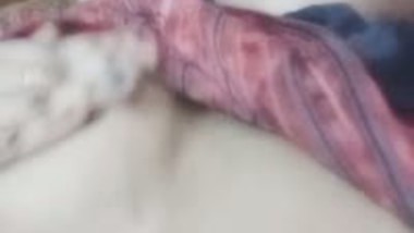 Bhabhi pressing boobs selfie video taken for lover