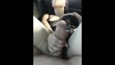indian babe fucks white guy in car
