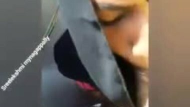 Secret blowjob under the umbrella