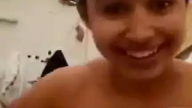 Hot Desi Girl Shows Her Boobs And Bathing To Lover On Video Call Part 4