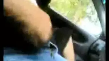 Indian sexy aunty sucking dick in car