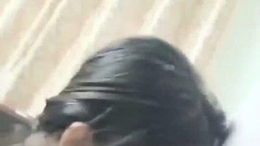 A 21-year-old college girl gives a desi blowjob to her lover