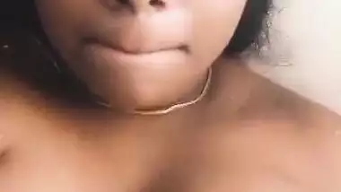 Super sexy busty girl teasing boobs show