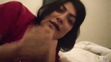 Desi married milf enjoying dick of a stranger and getting cum
