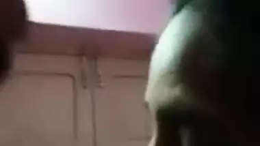 Horny Telugu wife boobs press
