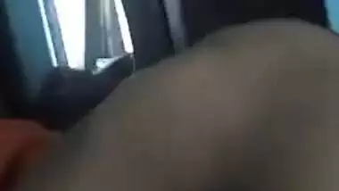 Indian GF making BF suck her tits