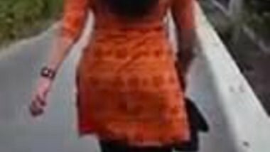 Indian Girl Walking In Slowmotion