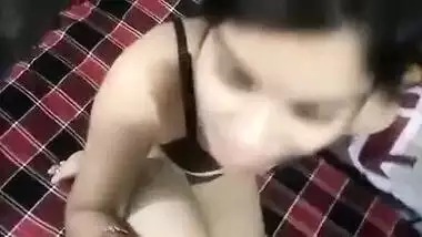 POV video of beautiful Desi bhabhi sucking devar's big XXX dick