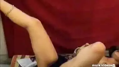 Hot Desi Anjana indian girl dance squeezing her boobs on live sex webcam