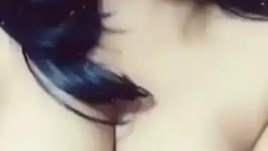 Beautiful Sexy desi Girl Pressing Boobs