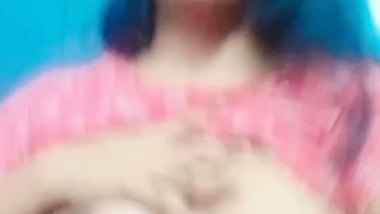 Sharp nose girl showing her untouched big boobs