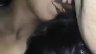 Threesome sex with the Indian cuckold couple