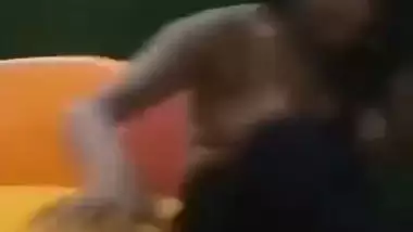 Cute GF sitting topless in restaurant FSI sex
