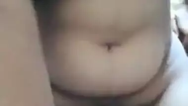 Indian girl showing