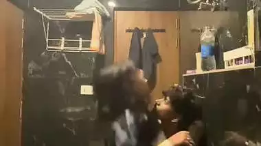 Horny girl’s xxx mms of riding a dick in the bathroom