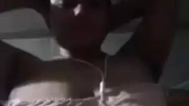 Busty girl boobs show on video call viral show