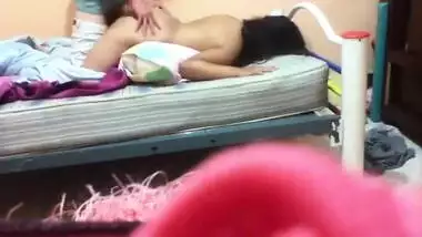 Indian Girl fucking with Boy on Cot