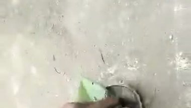Desi lover caught by village people