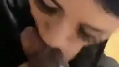 College Babe Sucking a Huge Dick on the Kitchen Floor