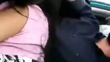 Indian Girl sucking Dick in Car
