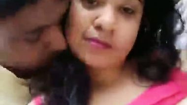 Playing with big bobs girl outdoors