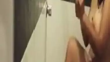 Big Booby Desi Girl Showering In bathroom