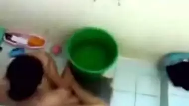 South Indian Kannada son Recording Step Mom bath