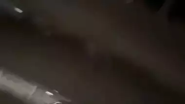 Lovers in restaurant having romance and GF sucking dick