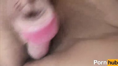 Shy Woman Plays with a Dildo