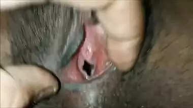 Indian girl has XXX fun spreading pussy lips to demonstrate cum